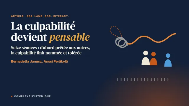 La culpabilité devient pensable : histoire interactionnelle d’une thérapie après une perte ambiguë