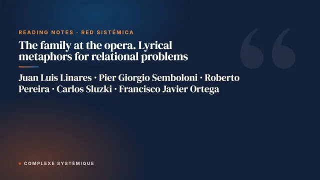 The family at the opera. Lyrical metaphors for relational problems