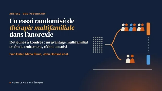 Un essai pragmatique randomisé multicentrique de thérapie multifamiliale et de thérapie familiale dans l’anorexie mentale de l’adolescence