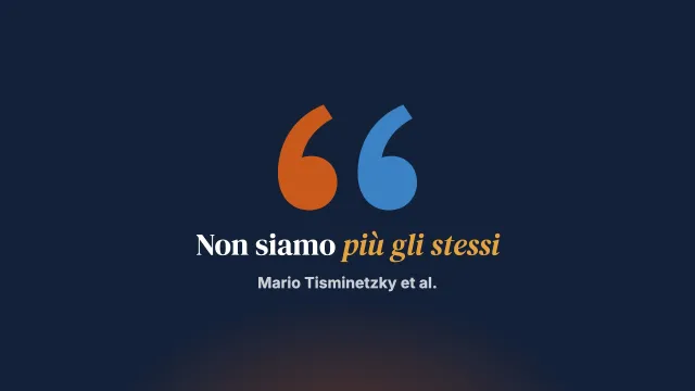 Educazione, salute e comunità. «Non siamo più gli stessi»