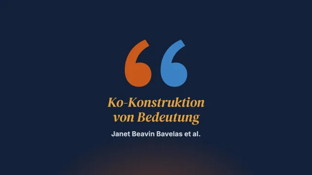 Theoretische und empirische Grundlagen der Ko-Konstruktion von Bedeutung im Dialog