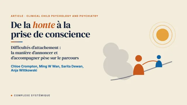 Faire face aux difficultés d’attachement de son enfant : le parcours des parents, de la honte à la prise de conscience