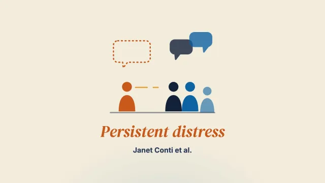 “I’m still here, but no one hears you”: a qualitative study of young women’s experiences of persistent distress post family-based treatment for adolescent anorexia nervosa