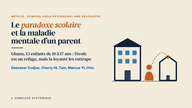 Construire le paradoxe scolaire dans la vie des enfants vivant avec la maladie mentale d’un parent