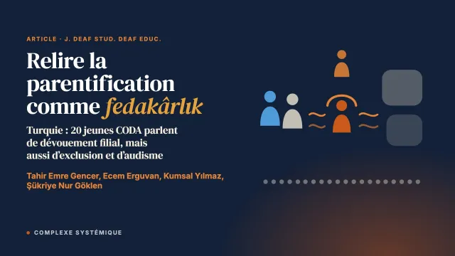 Relire la parentification comme fedakârlık : l’expérience de jeunes CODA en Turquie, dans une culture collectiviste