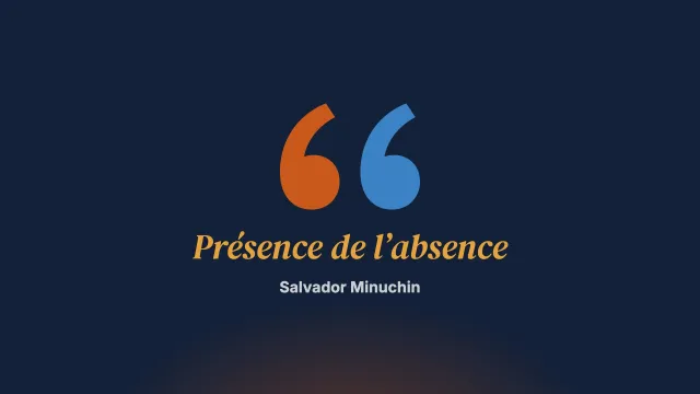 La présence de l’absence. Thérapie avec les familles et les fantômes