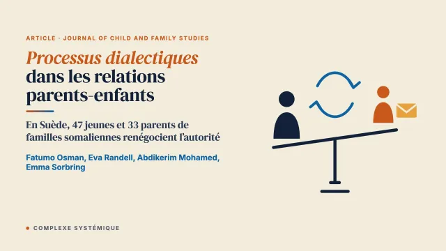 Processus dialectiques dans les relations parents-enfants au sein de familles somaliennes en Suède
