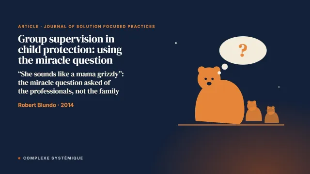 Group Supervision in Child Protective Service: Utilising the Miracle Question