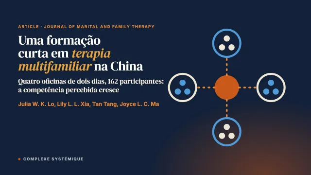 Uma formação de curta duração em terapia multifamiliar para profissionais da relação de ajuda na China: experiências em Hong Kong, Hangzhou, Shenzhen e Kunming