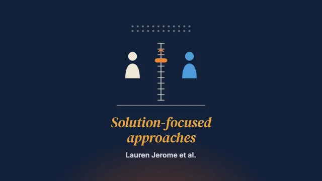 Solution-focused approaches for treating self-injurious thoughts and behaviours: a scoping review
