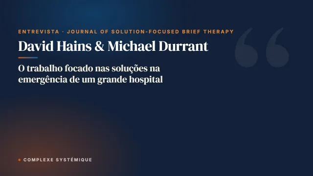 O trabalho focado nas soluções na emergência de um grande hospital