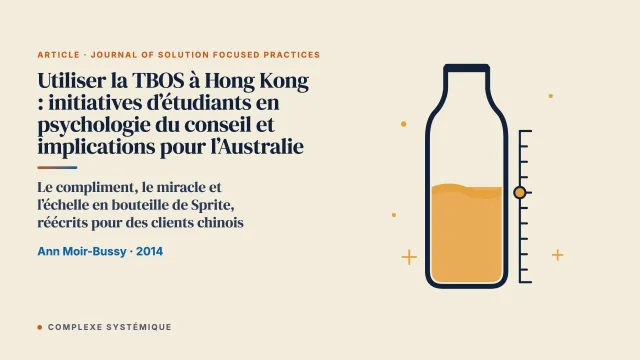 Utiliser la TBOS à Hong Kong : initiatives d’étudiants en master de psychologie du conseil et implications pour les contextes culturels en Australie
