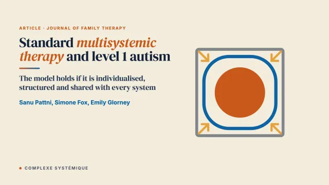 Therapist and supervisor experiences of the application of standard Multisystemic therapy to young people with suspected or diagnosed level 1 autistic Spectrum disorder