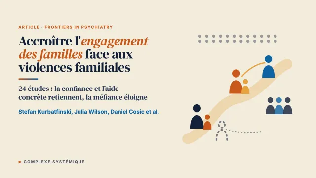 Accroître l’engagement des familles dans les services de lutte contre les violences familiales : une revue réaliste, menée de façon systématique, des obstacles et des leviers