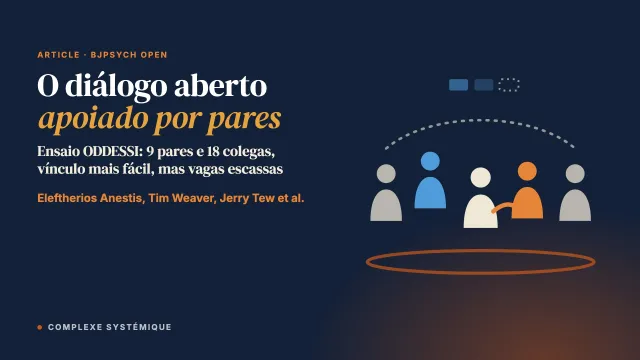 O diálogo aberto apoiado por pares: um estudo qualitativo da experiência de pares e do olhar de colegas sobre sua participação