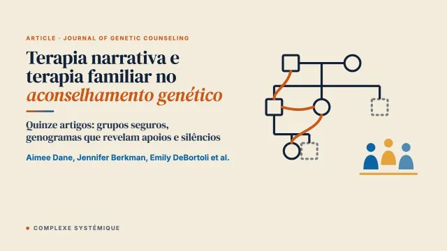 Terapia narrativa e terapia familiar no aconselhamento genético: uma revisão de escopo