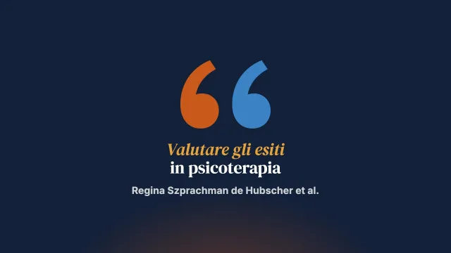 Ricerca scientifica sulla valutazione degli esiti in psicoterapia