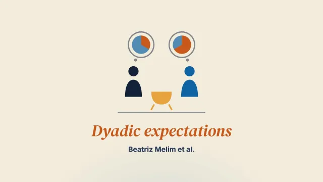 Dyadic expectations of cooperation and support in the transition to parenthood