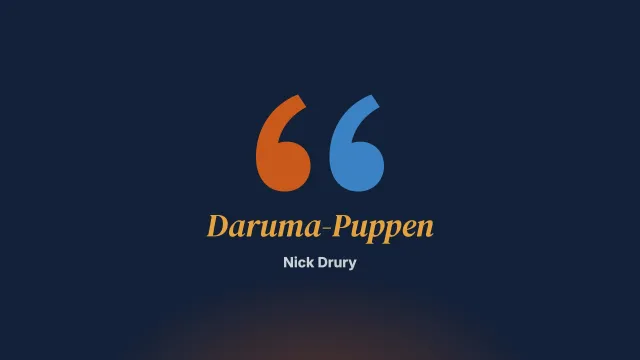 Daruma-Puppen und lösungsfokussierte Praxis