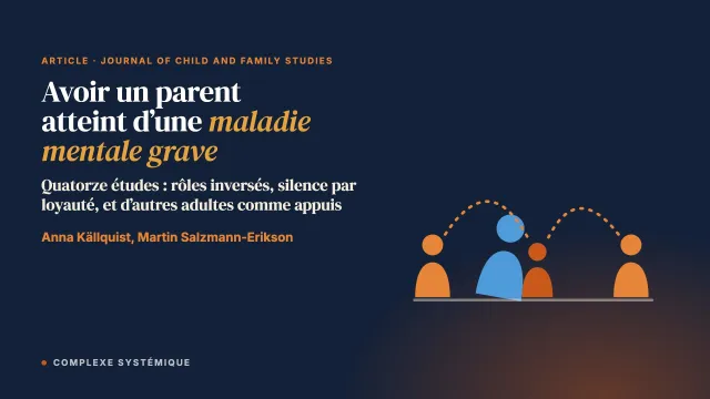 L’expérience d’avoir un parent atteint d’une maladie mentale grave : une méta-synthèse interprétative de la littérature qualitative