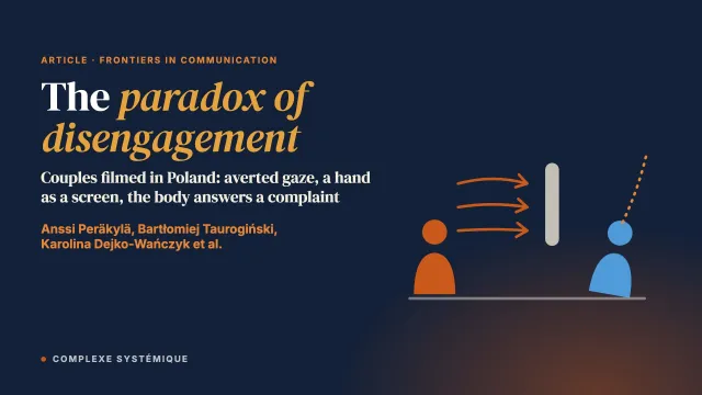 The paradox of disengagement: Bodily displays of inattention in couple therapy