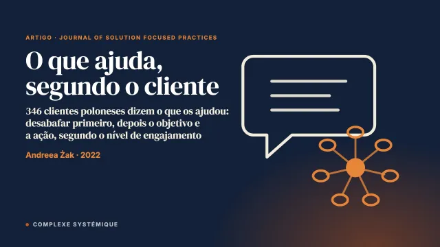 O que ajuda: a percepção do cliente sobre o processo de TBFS segundo o seu nível de engajamento