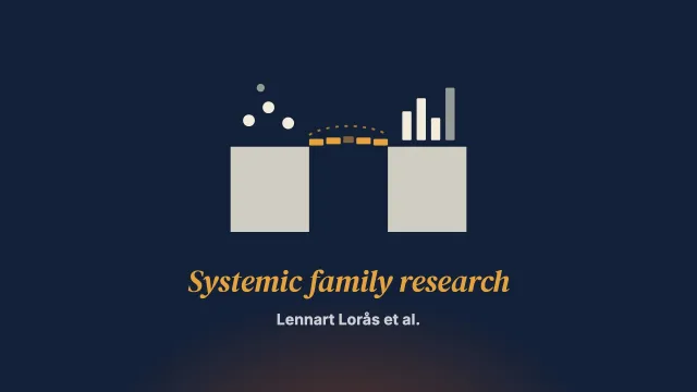 Researching what we practice—The paradigm of systemic family research: Part 1