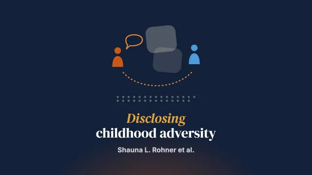 A socio-interpersonal perspective on the disclosure of childhood adversity: A qualitative comparative approach in Irish survivors