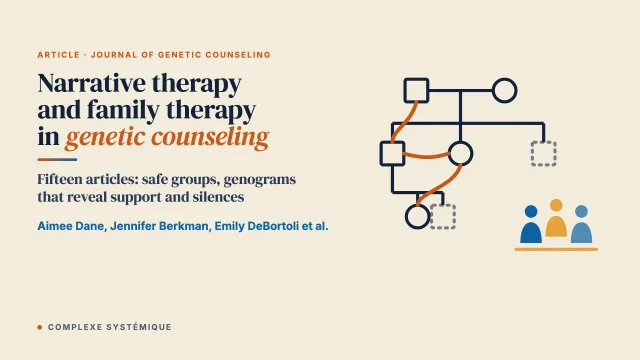 Narrative therapy and family therapy in genetic counseling: A scoping review