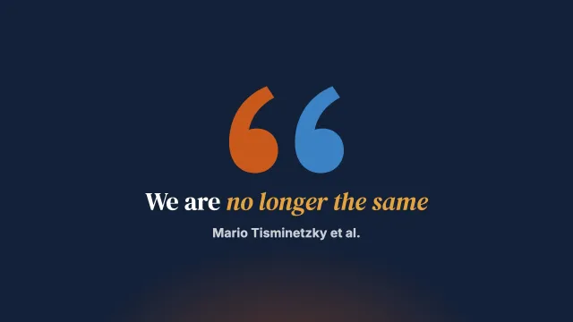 Education, health and community. “We are no longer the same”