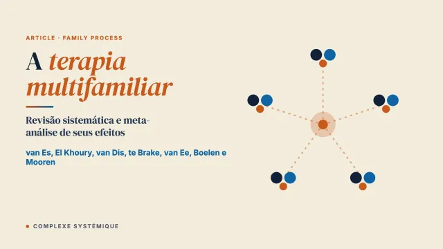 O efeito da terapia multifamiliar nos problemas de saúde mental e no funcionamento familiar: revisão sistemática e meta-análise