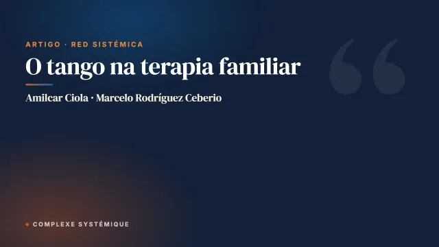 O tango na terapia familiar