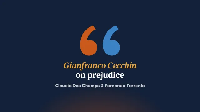 Tribute to the master Gianfranco Cecchin: systemic prejudices