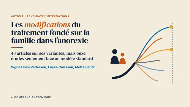 Les modifications du traitement fondé sur la famille pour améliorer les résultats dans l’anorexie mentale : une revue de portée