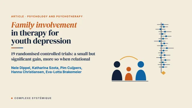 Family involvement in psychotherapy for depression in children and adolescents: Systematic review and meta-analysis