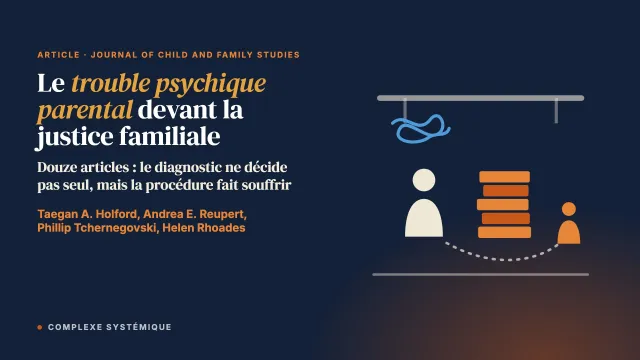 Le trouble psychique parental devant la justice familiale : une revue exploratoire