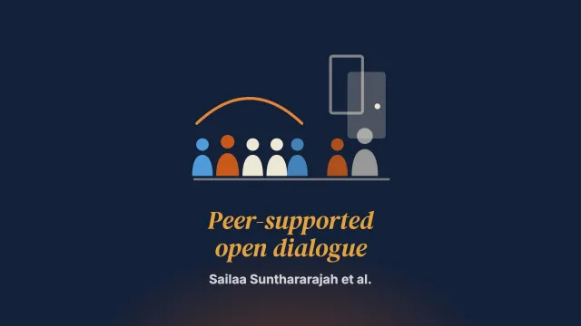 Exploring patients' experience of peer-supported open dialogue and standard care following a mental health crisis: qualitative 3-month follow-up study