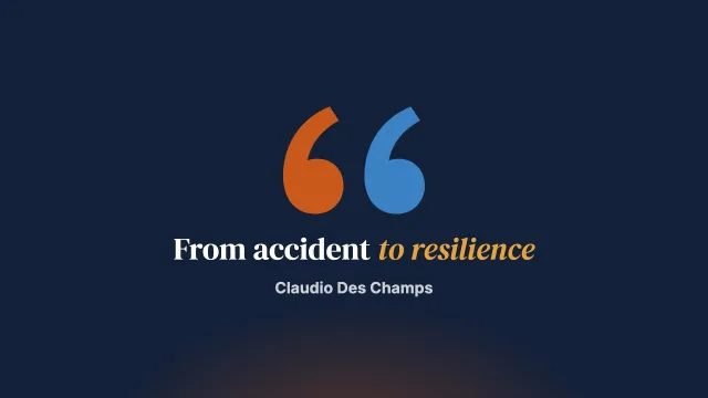 Letter to you, dear reader: from the ordeal of a serious accident to resilience, a relational question