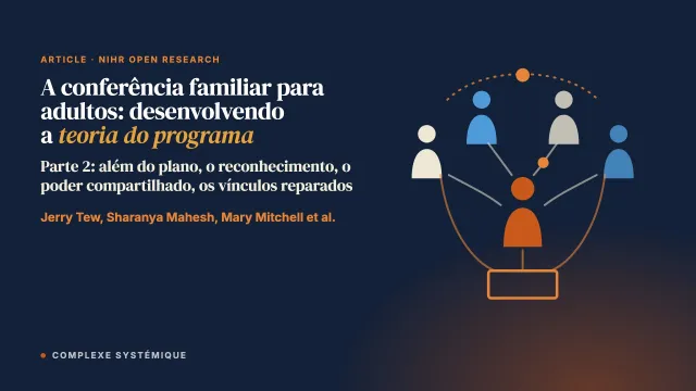 O que é a conferência familiar e de grupo para adultos? Parte 2: desenvolvendo a teoria do programa
