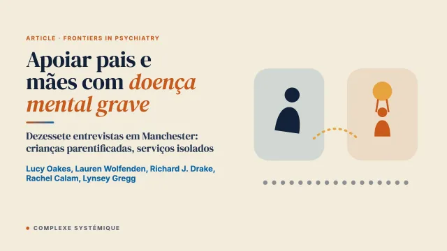 Apoiar pais e mães com doença mental grave: perspectivas e experiências de profissionais da saúde e da assistência social