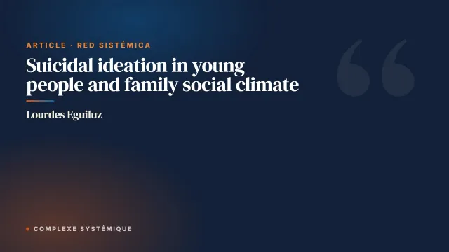 Suicidal ideation in young people and family social climate
