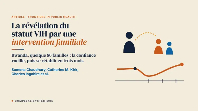 La révélation du statut VIH par une intervention familiale soutient la parentalité et la santé mentale de l’enfant au Rwanda