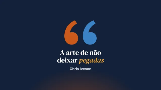 Não deixar pegadas