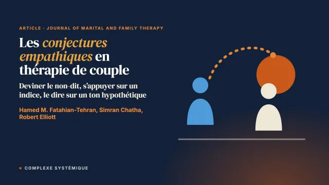 Les conjectures empathiques en thérapie de couple centrée sur l’émotion (EFCT) : une étude microanalytique de processus