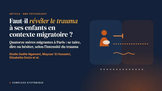 Faut-il révéler le trauma à ses enfants en contexte migratoire, et quand ? Une étude pilote en méthodes mixtes
