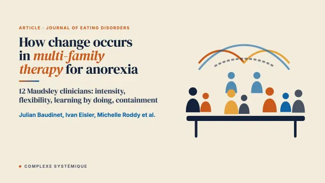Clinician perspectives on how change occurs in multi-family therapy for adolescent anorexia nervosa: a qualitative study