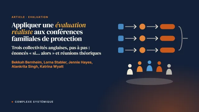 Appliquer une évaluation réaliste à une intervention des services sociaux à l’enfance : un exemple détaillé tiré de l’étude sur les conférences familiales de protection