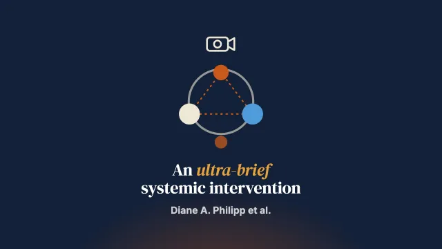 An ultra-brief systemic intervention to address child mental health symptomatology