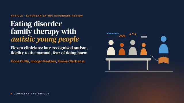 Clinicians' Experiences of Eating Disorder Focused Family Therapy With Autistic Young People