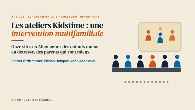Les ateliers Kidstime : évaluation d’une intervention multifamiliale pour les enfants de parents ayant un trouble psychique